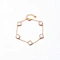 Fashion Bead Four-Leaf Clover Set with Zirconia Stones - Classic and Versatile